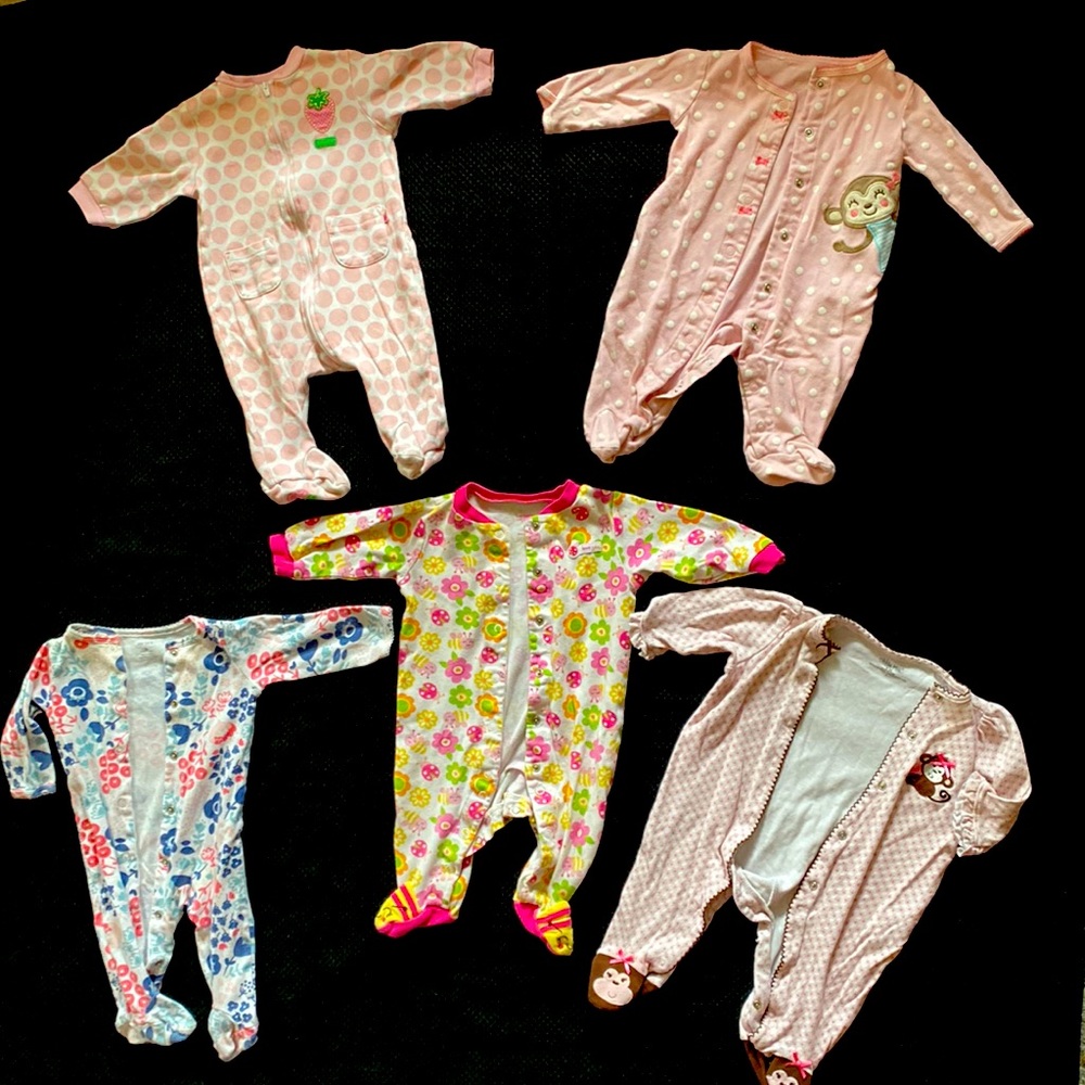 6 month girl sleepers/pajamas